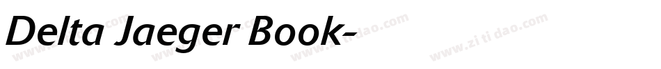 Delta Jaeger Book字体转换